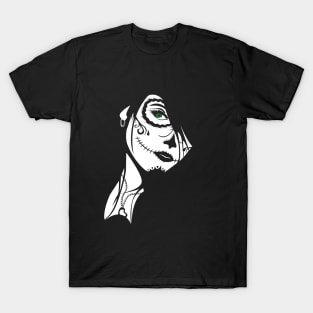 Sugar Skull Girl Art T-Shirt